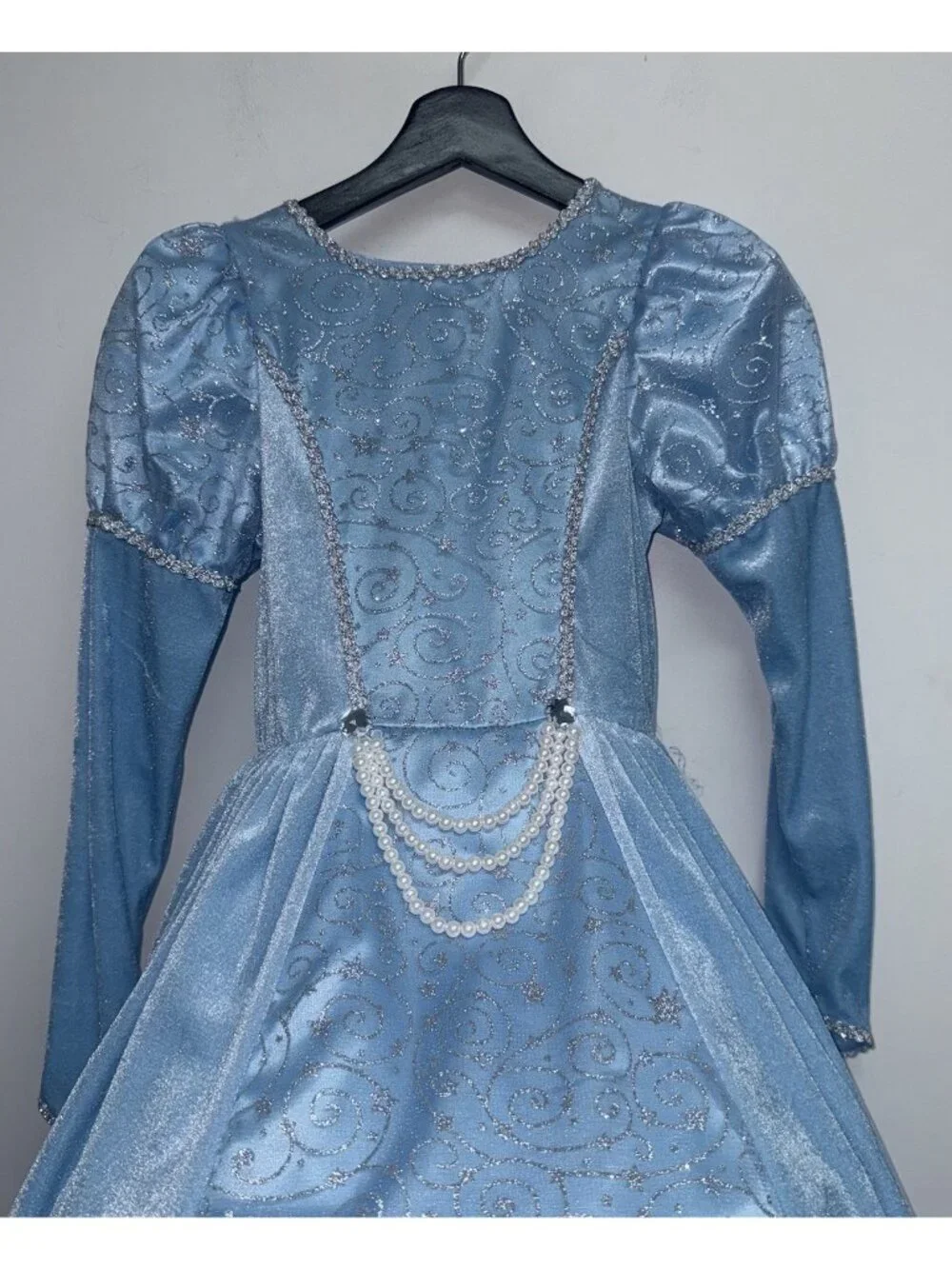 Princess Dress Up Girls Size M 7 8 Cinderella Blue Halloween Costume Cosplay